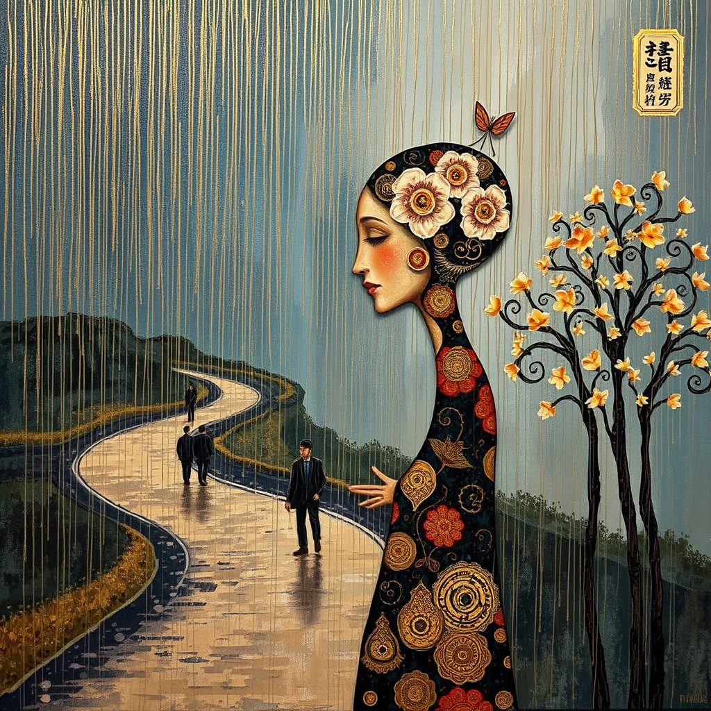 Echoes under the golden rain