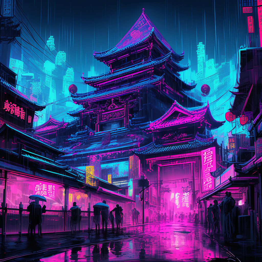 Neon Temple