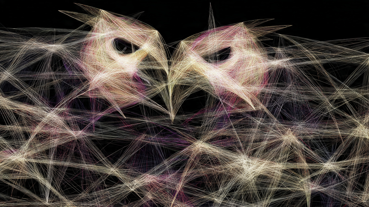 抽象的な鳥の生き物