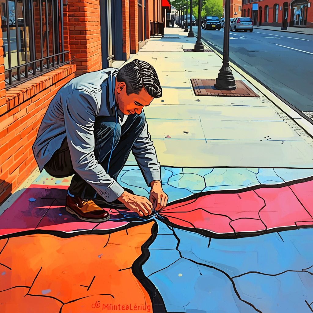 Bridging a Gap on the Sun-Warmed Pavement of a Sleeping Street