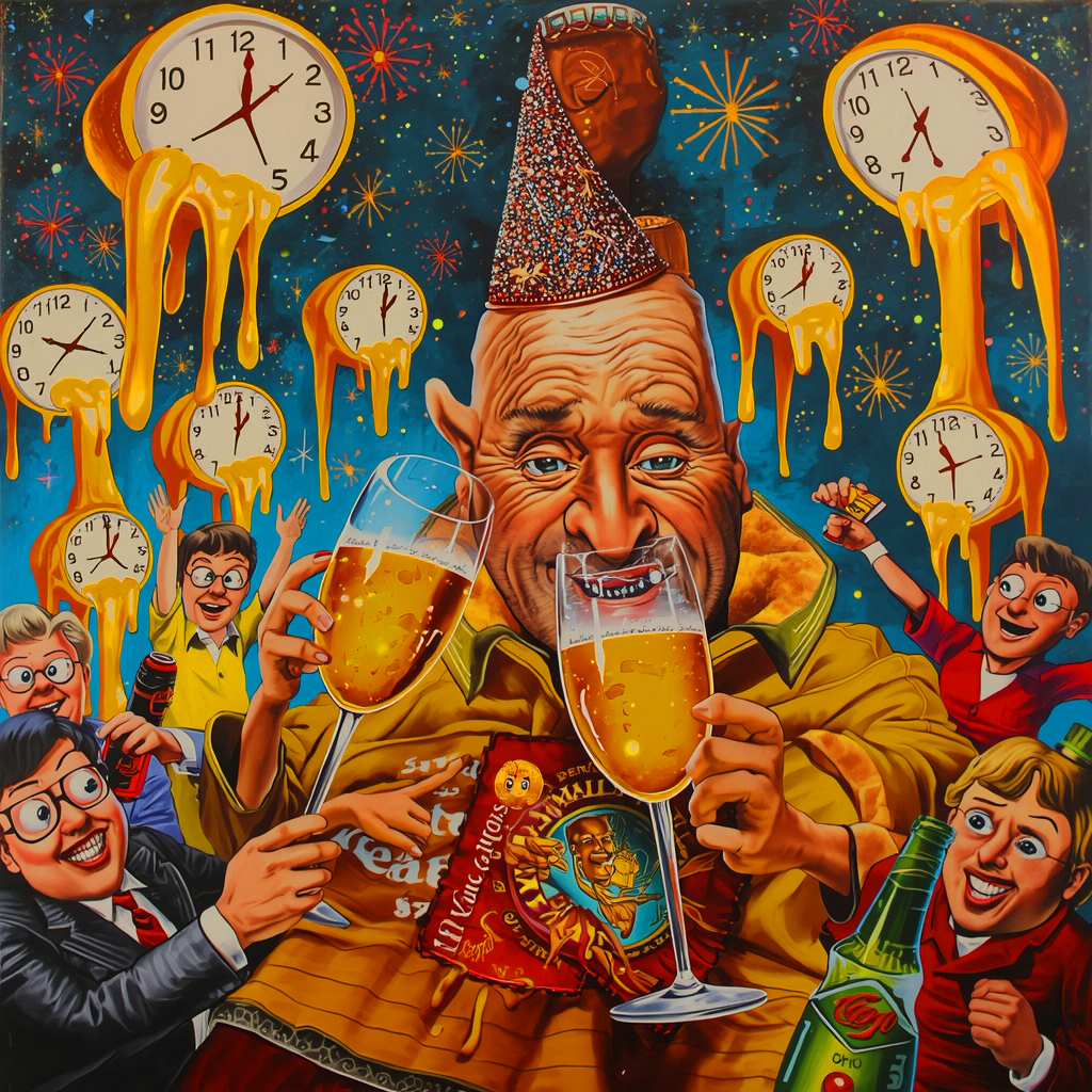 The Midnight Toast of Father Time